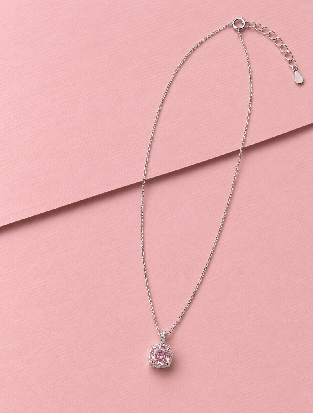 Blush Cushion Necklace
