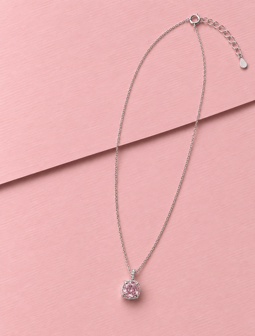 Blush Cushion Necklace
