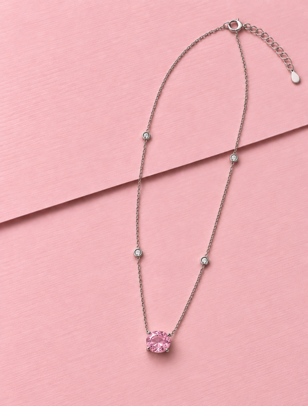 Blush Oval Necklace